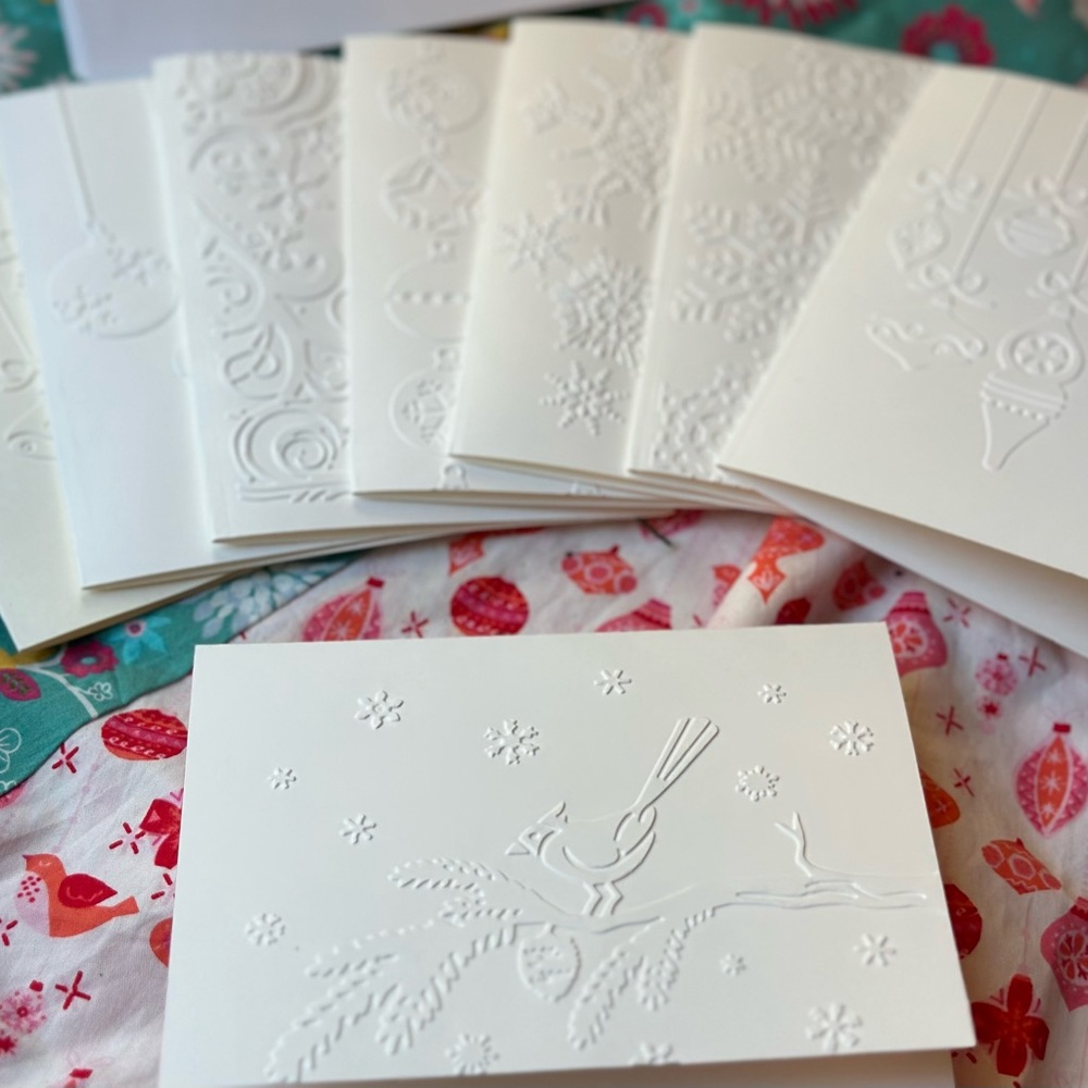 Embossed Holiday Cards
